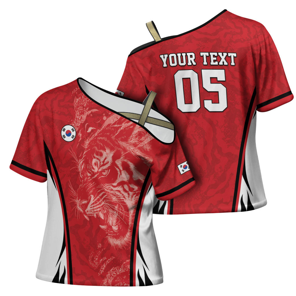 Custom South Korea Football 2026 Cross Shoulder Shirt Taegeuk Warriors Spirit Sporty Style