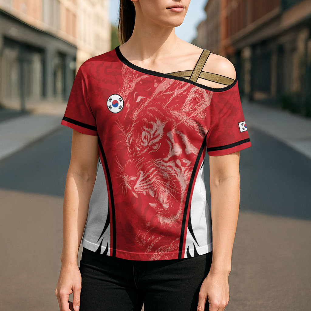 Custom South Korea Football 2026 Cross Shoulder Shirt Taegeuk Warriors Spirit Sporty Style