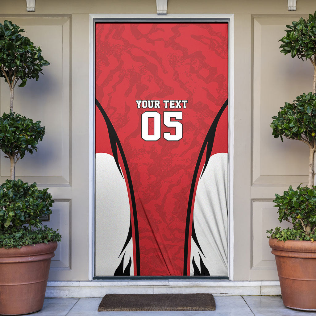 Custom South Korea Football 2026 Door Cover Taegeuk Warriors Spirit Sporty Style