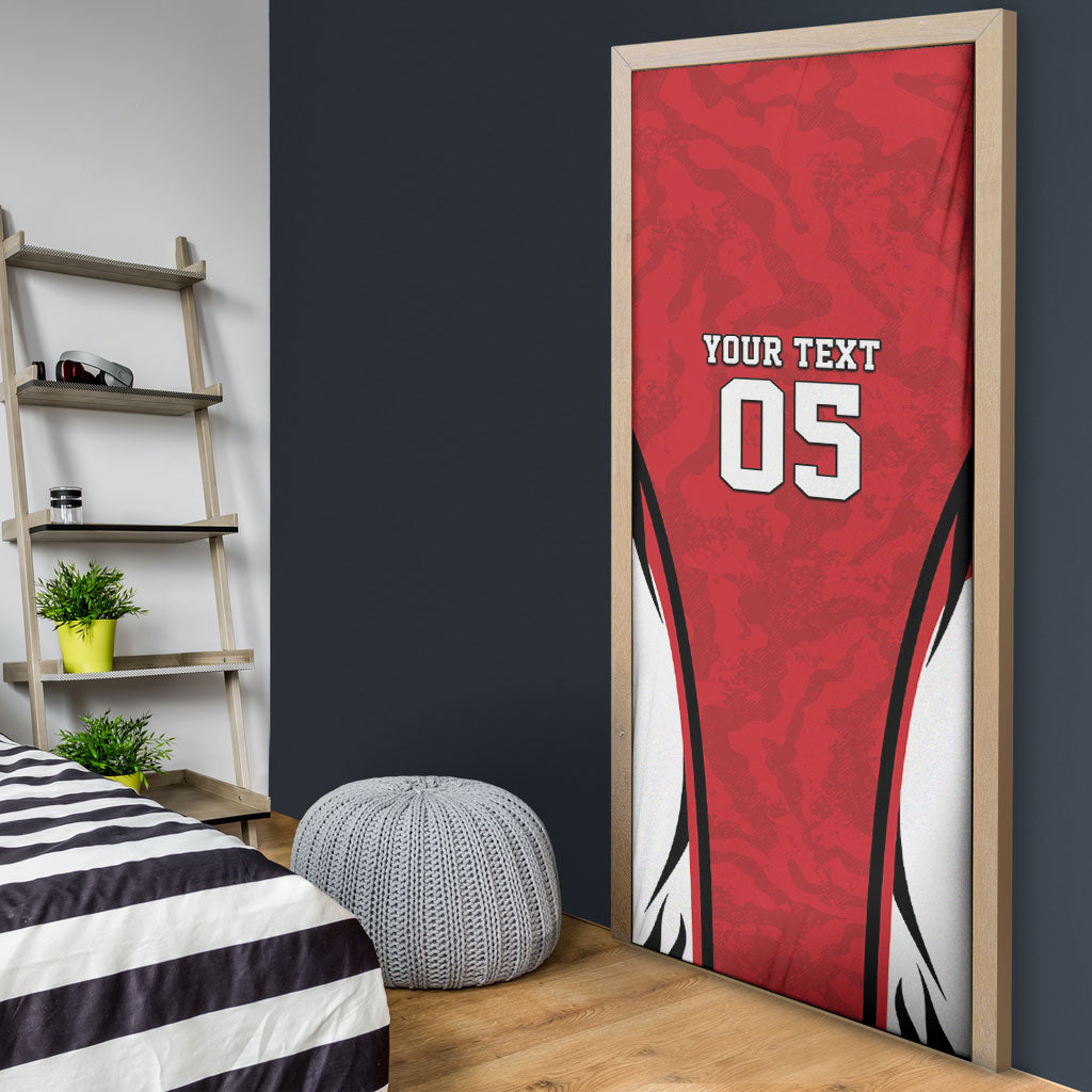 Custom South Korea Football 2026 Door Cover Taegeuk Warriors Spirit Sporty Style