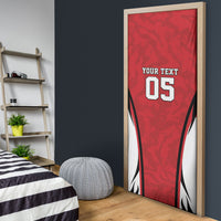 Custom South Korea Football 2026 Door Cover Taegeuk Warriors Spirit Sporty Style