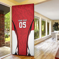 Custom South Korea Football 2026 Door Cover Taegeuk Warriors Spirit Sporty Style