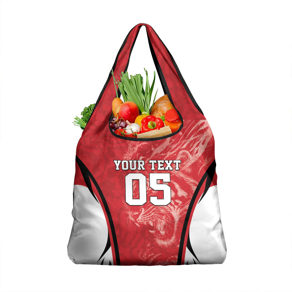 Custom South Korea Football 2026 Grocery Bag Taegeuk Warriors Spirit Sporty Style