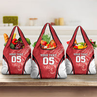 Custom South Korea Football 2026 Grocery Bag Taegeuk Warriors Spirit Sporty Style