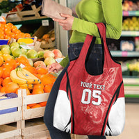 Custom South Korea Football 2026 Grocery Bag Taegeuk Warriors Spirit Sporty Style