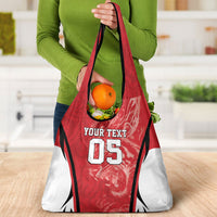 Custom South Korea Football 2026 Grocery Bag Taegeuk Warriors Spirit Sporty Style