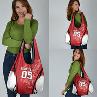 Custom South Korea Football 2026 Grocery Bag Taegeuk Warriors Spirit Sporty Style