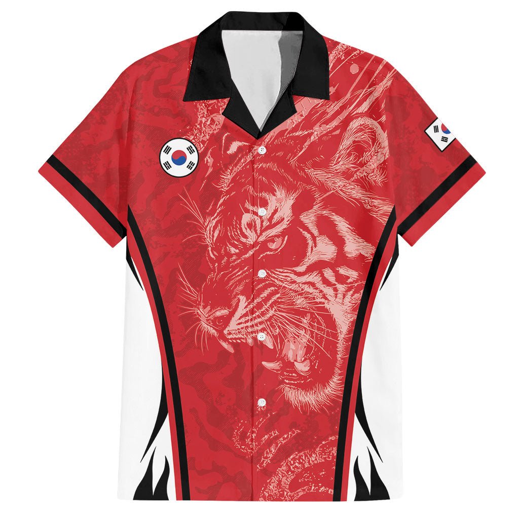 Custom South Korea Football 2026 Hawaiian Shirt Taegeuk Warriors Spirit Sporty Style