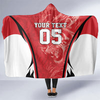 Custom South Korea Football 2026 Hooded Blanket Taegeuk Warriors Spirit Sporty Style