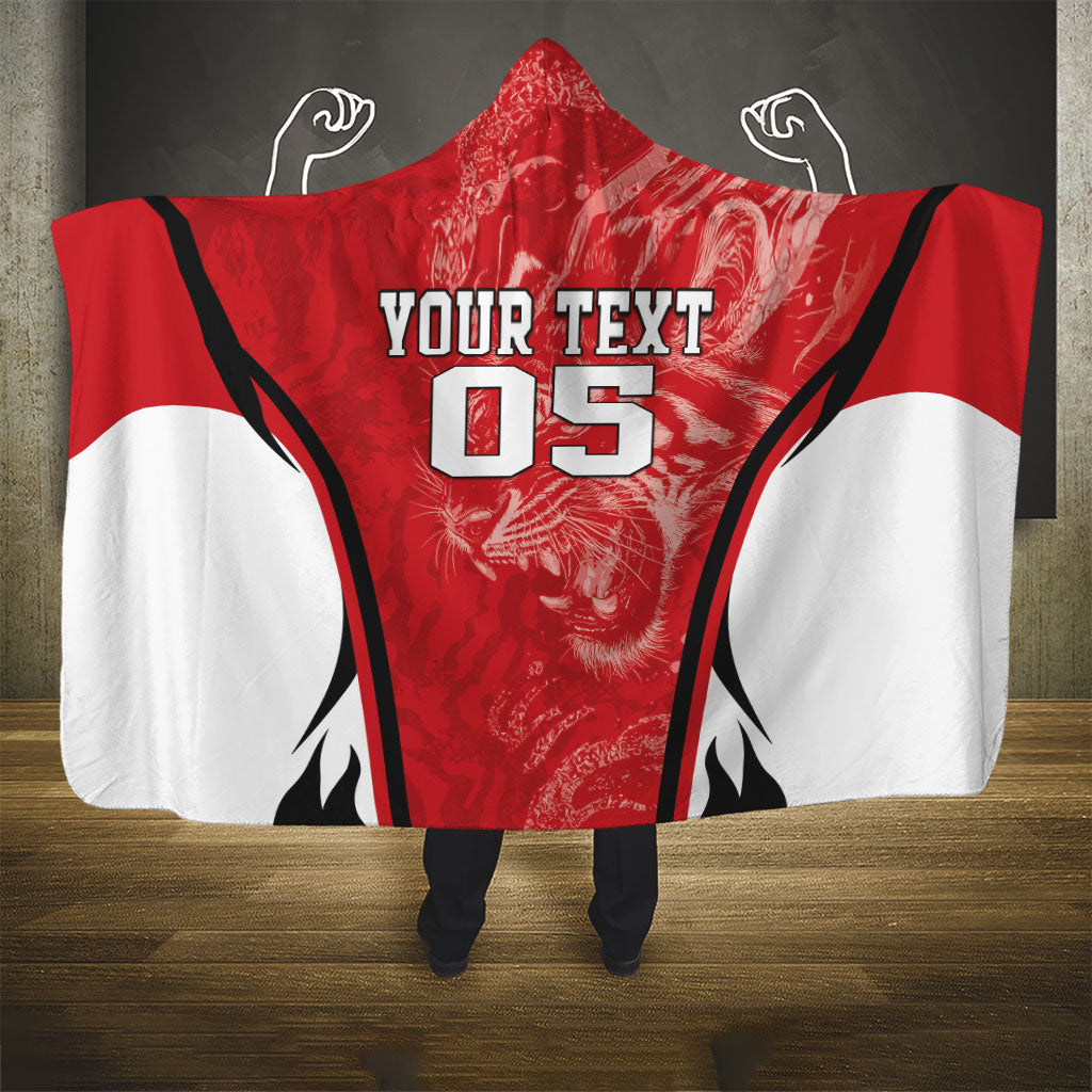 Custom South Korea Football 2026 Hooded Blanket Taegeuk Warriors Spirit Sporty Style