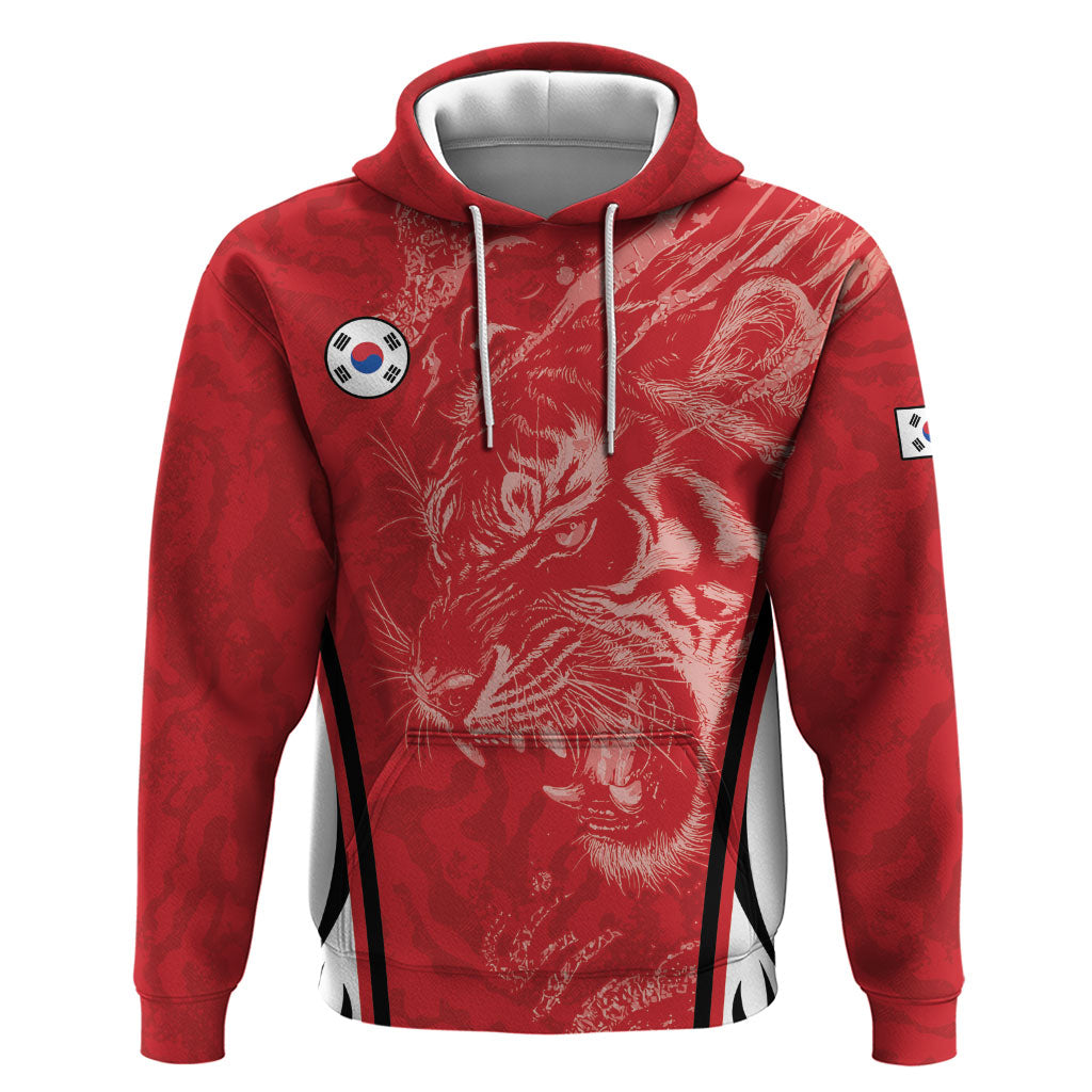 Custom South Korea Football 2026 Hoodie Taegeuk Warriors Spirit Sporty Style