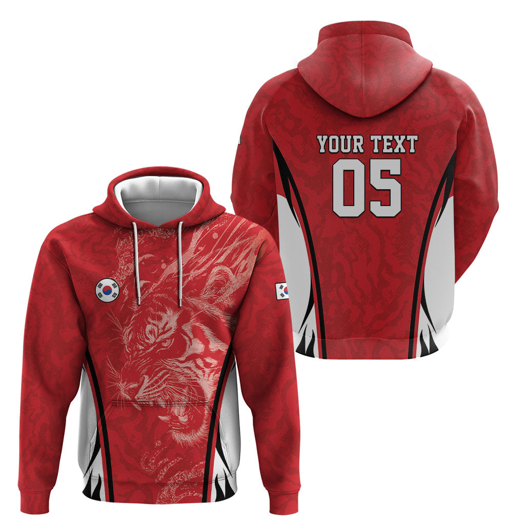 Custom South Korea Football 2026 Hoodie Taegeuk Warriors Spirit Sporty Style