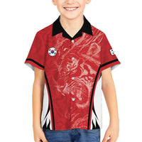 Custom South Korea Football 2026 Kid Hawaiian Shirt Taegeuk Warriors Spirit Sporty Style