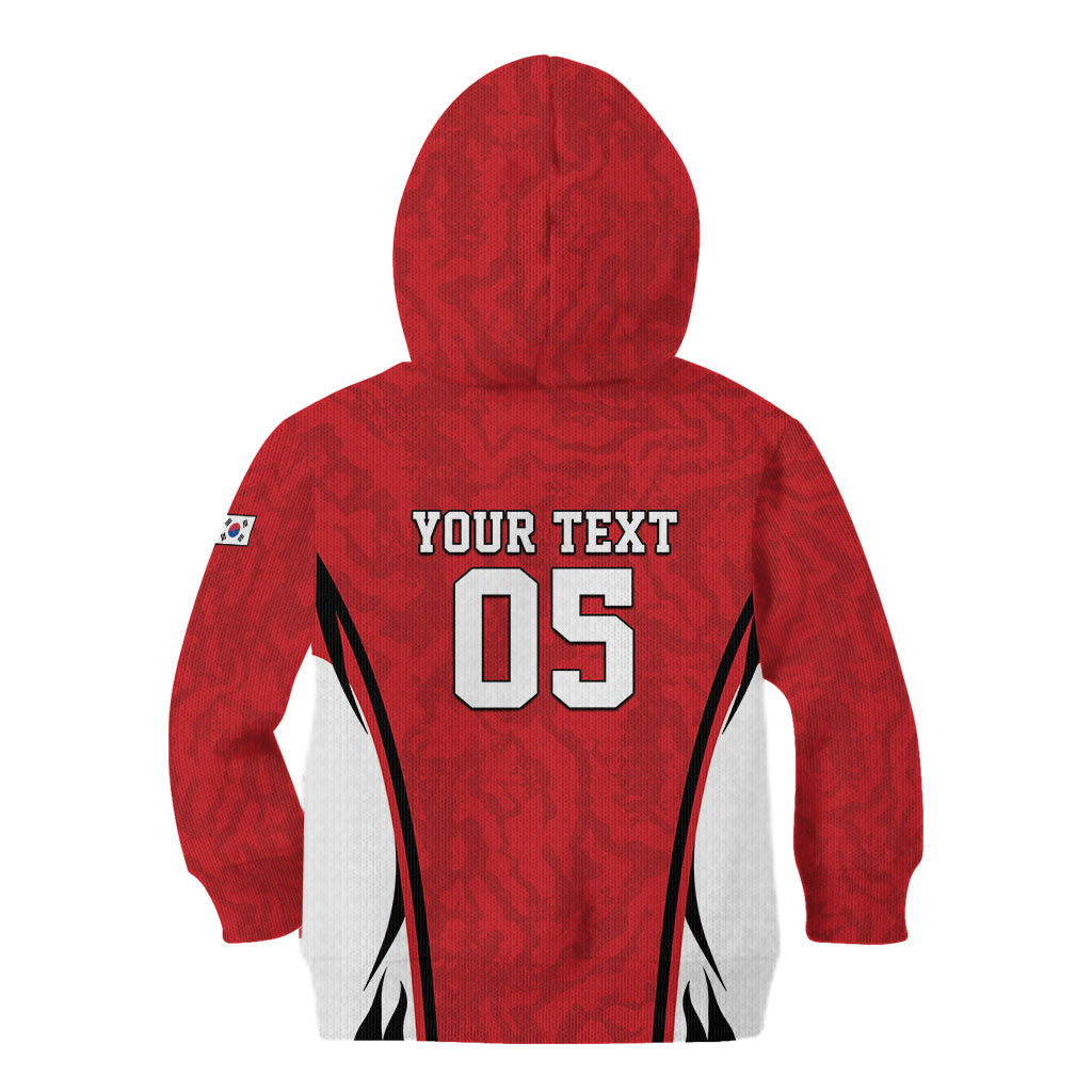 Custom South Korea Football 2026 Kid Hoodie Taegeuk Warriors Spirit Sporty Style