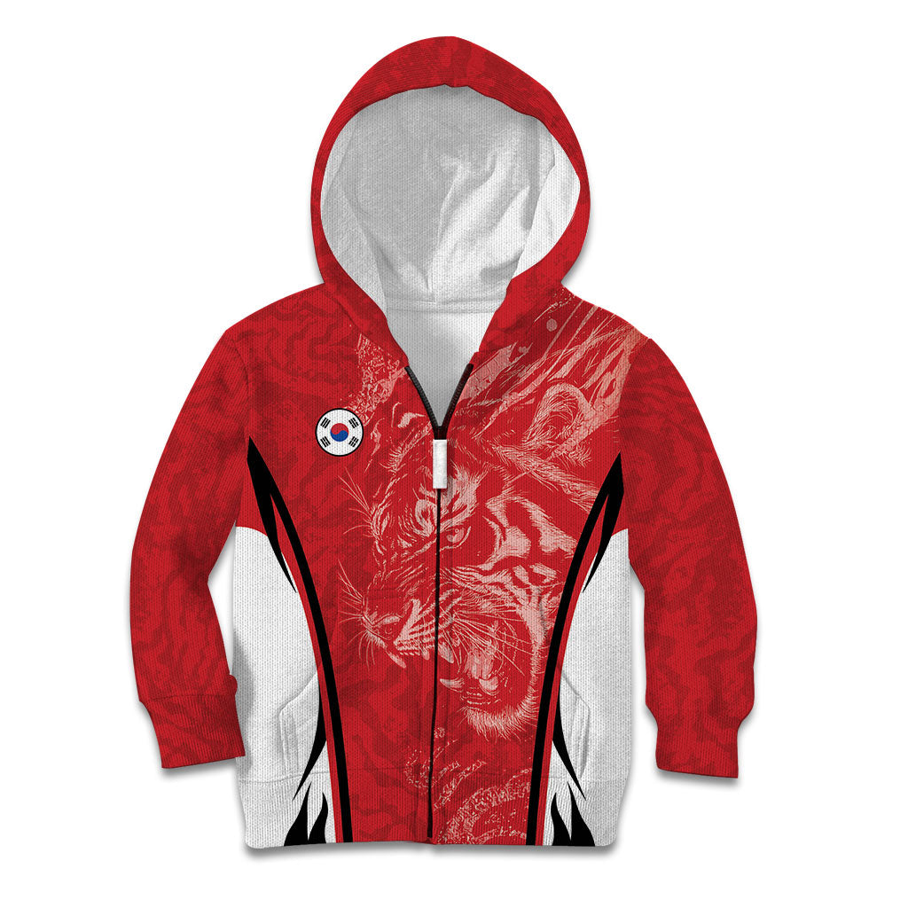 Custom South Korea Football 2026 Kid Hoodie Taegeuk Warriors Spirit Sporty Style