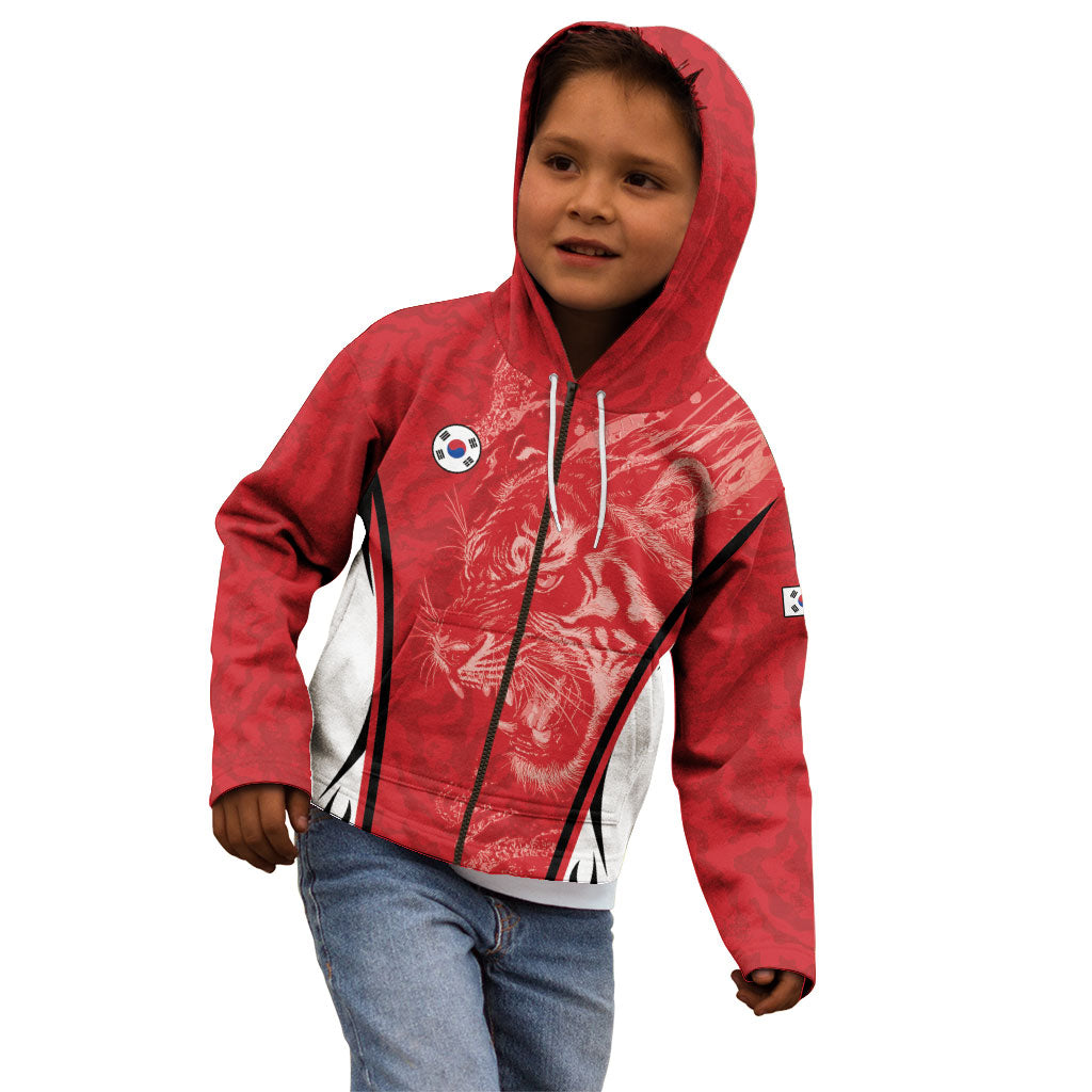 Custom South Korea Football 2026 Kid Hoodie Taegeuk Warriors Spirit Sporty Style