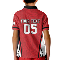 Custom South Korea Football 2026 Kid Polo Shirt Taegeuk Warriors Spirit Sporty Style