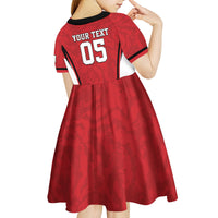 Custom South Korea Football 2026 Kid Short Sleeve Dress Taegeuk Warriors Spirit Sporty Style