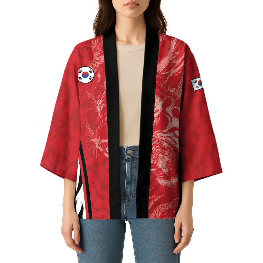 Custom South Korea Football 2026 Kimono Taegeuk Warriors Spirit Sporty Style
