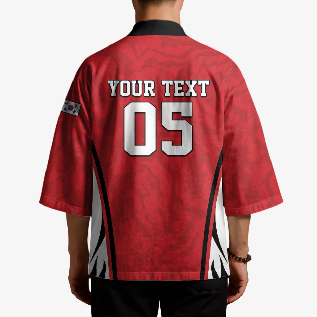 Custom South Korea Football 2026 Kimono Taegeuk Warriors Spirit Sporty Style