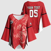 Custom South Korea Football 2026 Kimono Sleeve Blouse Taegeuk Warriors Spirit Sporty Style