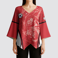 Custom South Korea Football 2026 Kimono Sleeve Blouse Taegeuk Warriors Spirit Sporty Style