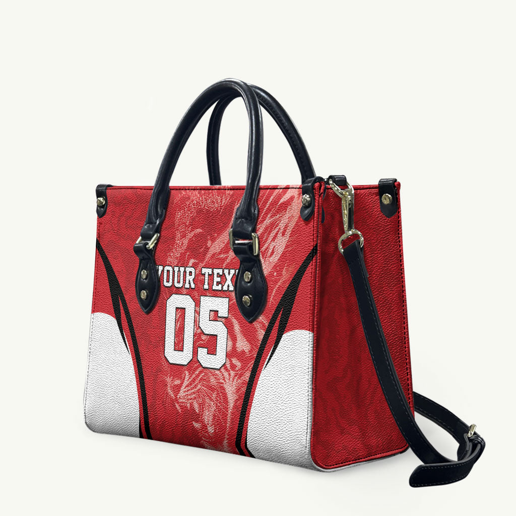 Custom South Korea Football 2026 Leather Bag Taegeuk Warriors Spirit Sporty Style