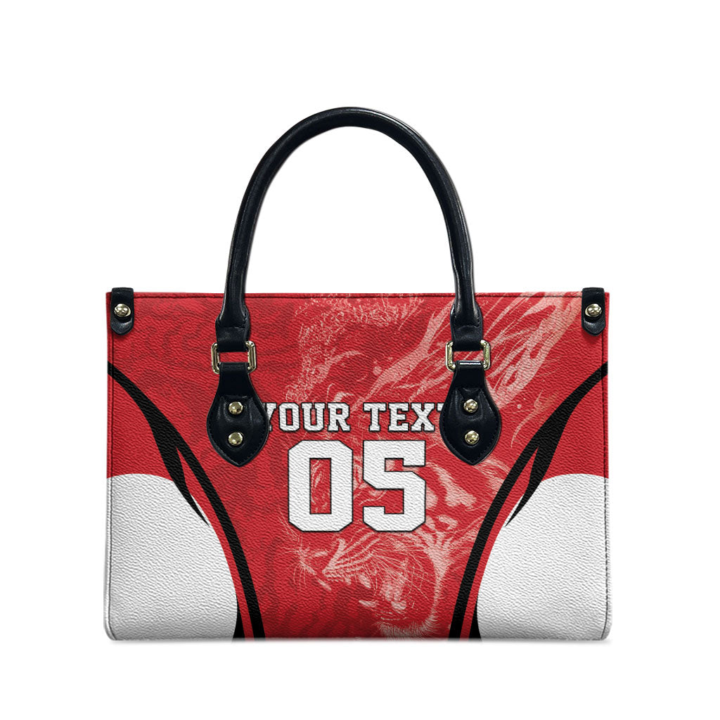 Custom South Korea Football 2026 Leather Bag Taegeuk Warriors Spirit Sporty Style