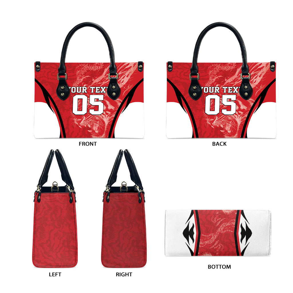 Custom South Korea Football 2026 Leather Bag Taegeuk Warriors Spirit Sporty Style