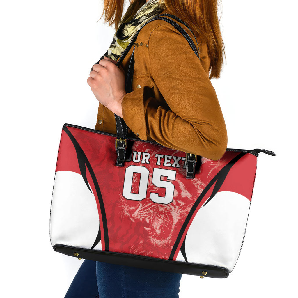 Custom South Korea Football 2026 Leather Tote Bag Taegeuk Warriors Spirit Sporty Style
