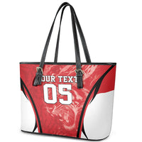 Custom South Korea Football 2026 Leather Tote Bag Taegeuk Warriors Spirit Sporty Style