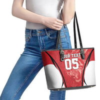 Custom South Korea Football 2026 Leather Tote Bag Taegeuk Warriors Spirit Sporty Style