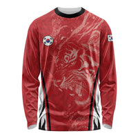 Custom South Korea Football 2026 Long Sleeve Shirt Taegeuk Warriors Spirit Sporty Style