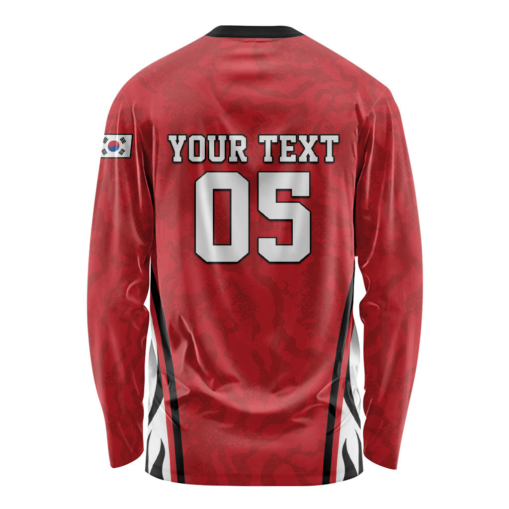Custom South Korea Football 2026 Long Sleeve Shirt Taegeuk Warriors Spirit Sporty Style