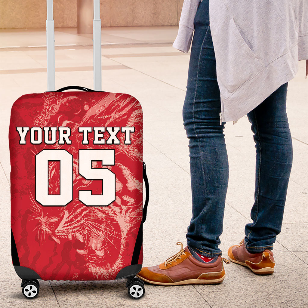 Custom South Korea Football 2026 Luggage Cover Taegeuk Warriors Spirit Sporty Style