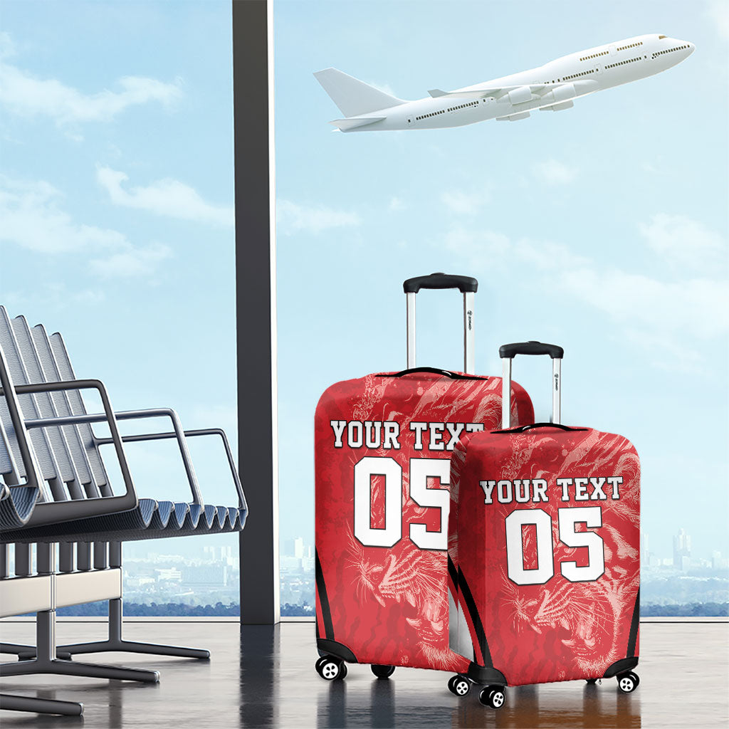 Custom South Korea Football 2026 Luggage Cover Taegeuk Warriors Spirit Sporty Style