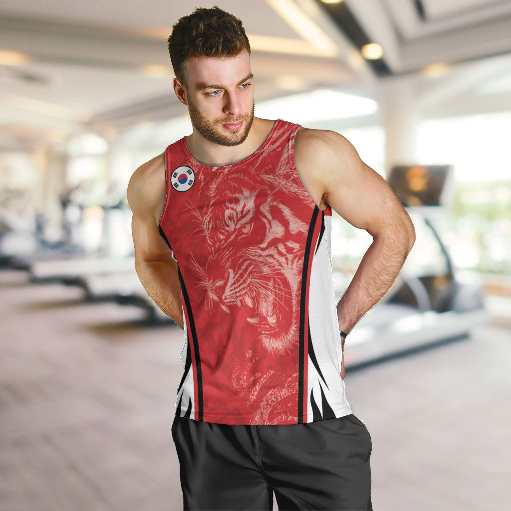 Custom South Korea Football 2026 Men Tank Top Taegeuk Warriors Spirit Sporty Style