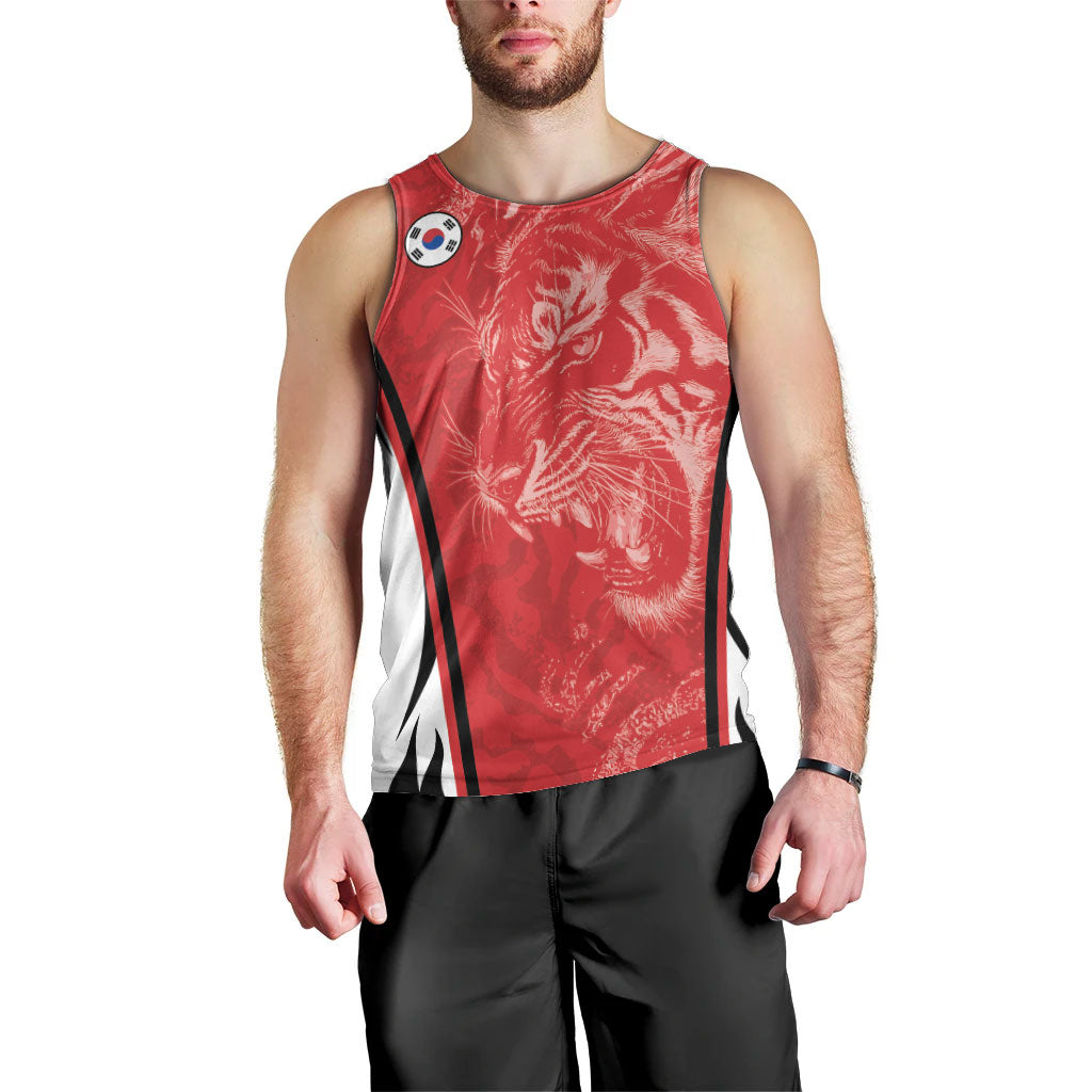 Custom South Korea Football 2026 Men Tank Top Taegeuk Warriors Spirit Sporty Style