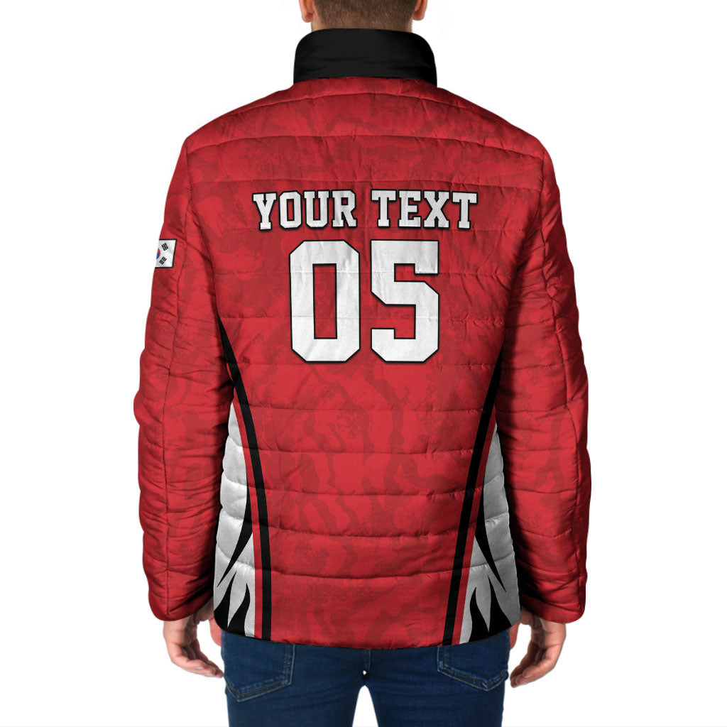 Custom South Korea Football 2026 Padded Jacket Taegeuk Warriors Spirit Sporty Style