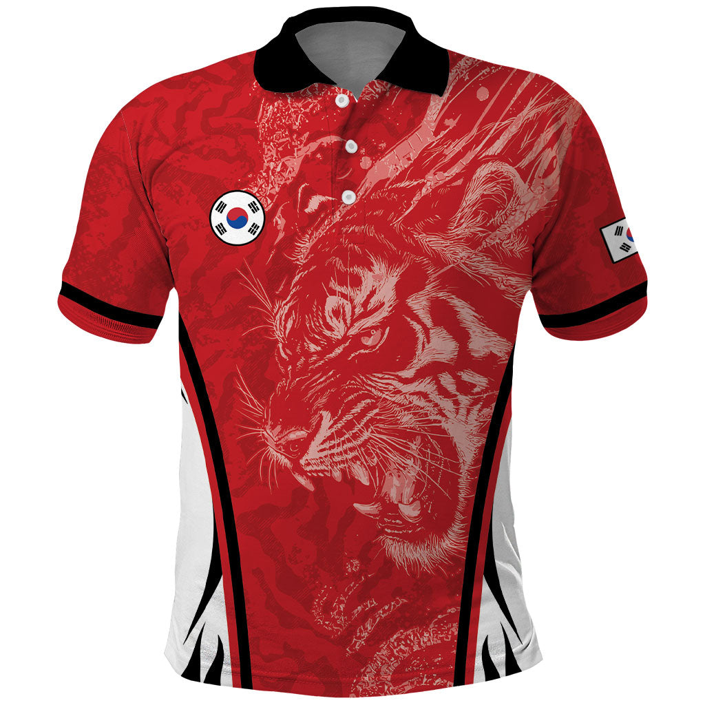 Custom South Korea Football 2026 Polo Shirt Taegeuk Warriors Spirit Sporty Style