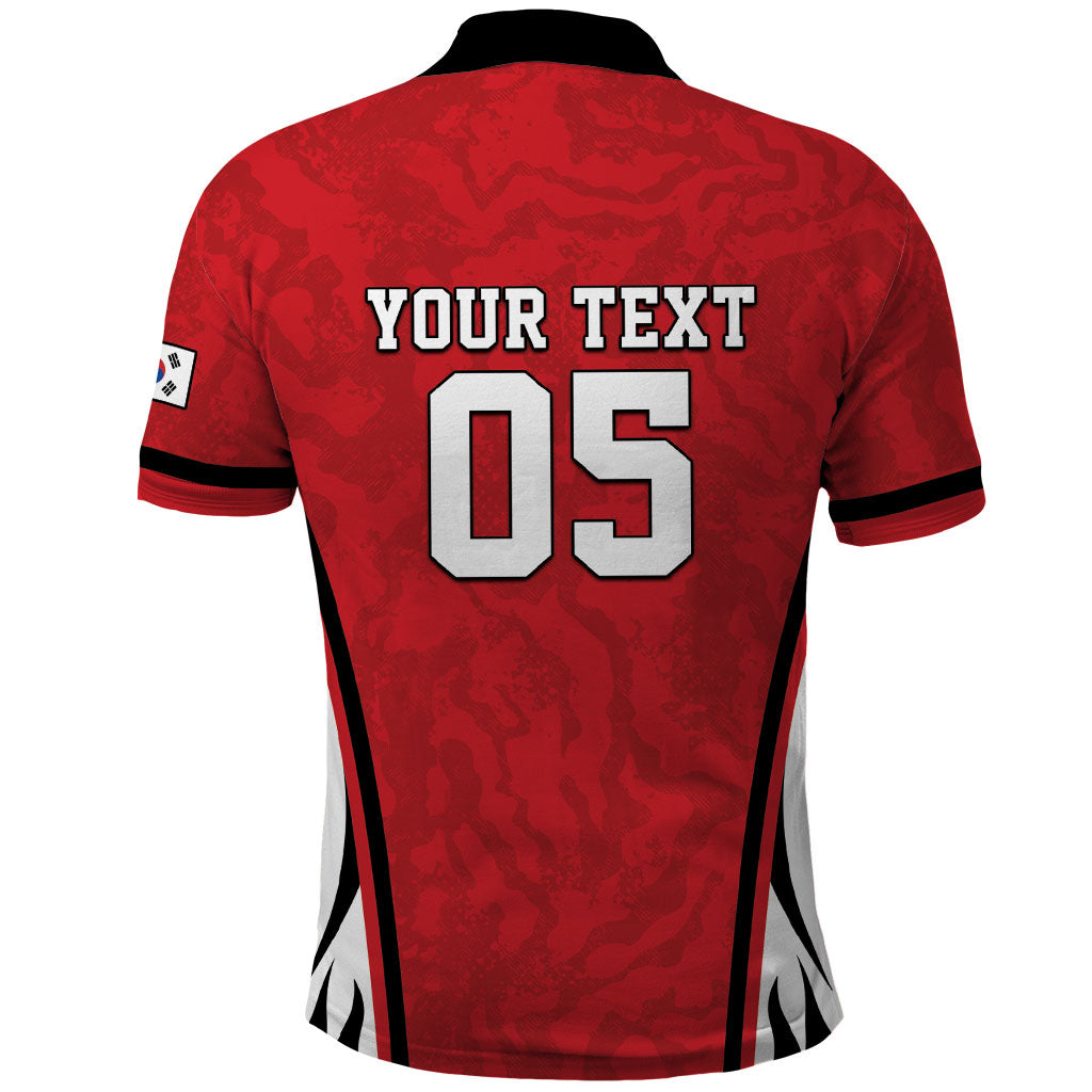 Custom South Korea Football 2026 Polo Shirt Taegeuk Warriors Spirit Sporty Style