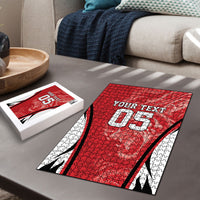 Custom South Korea Football 2026 Puzzle Taegeuk Warriors Spirit Sporty Style