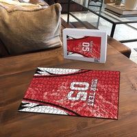 Custom South Korea Football 2026 Puzzle Taegeuk Warriors Spirit Sporty Style