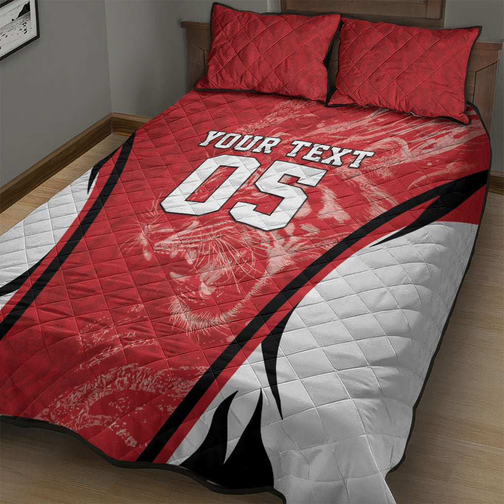 Custom South Korea Football 2026 Quilt Bed Set Taegeuk Warriors Spirit Sporty Style