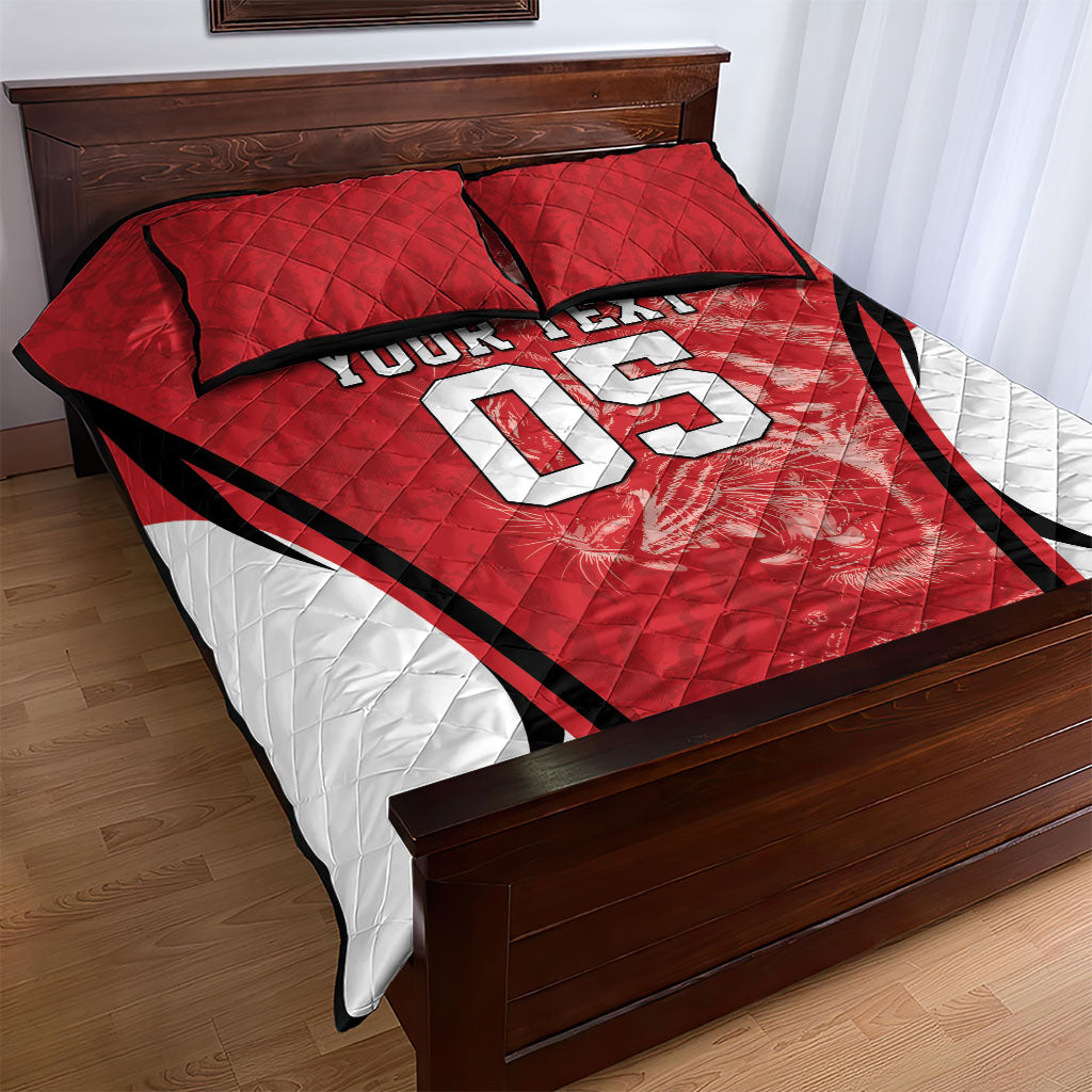 Custom South Korea Football 2026 Quilt Bed Set Taegeuk Warriors Spirit Sporty Style