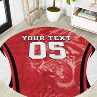 Custom South Korea Football 2026 Round Carpet Taegeuk Warriors Spirit Sporty Style