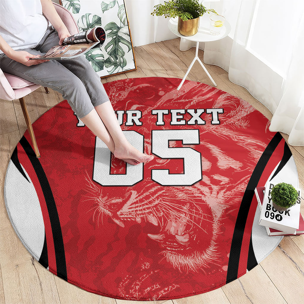 Custom South Korea Football 2026 Round Carpet Taegeuk Warriors Spirit Sporty Style
