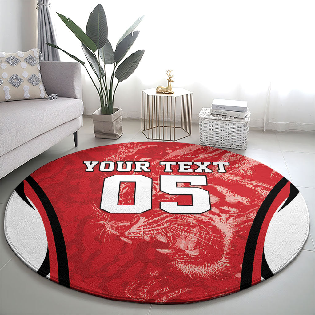 Custom South Korea Football 2026 Round Carpet Taegeuk Warriors Spirit Sporty Style