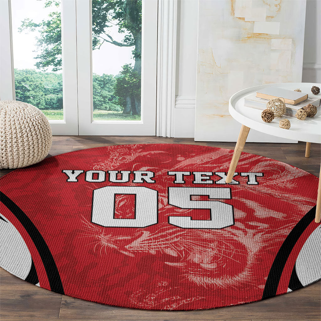 Custom South Korea Football 2026 Round Carpet Taegeuk Warriors Spirit Sporty Style