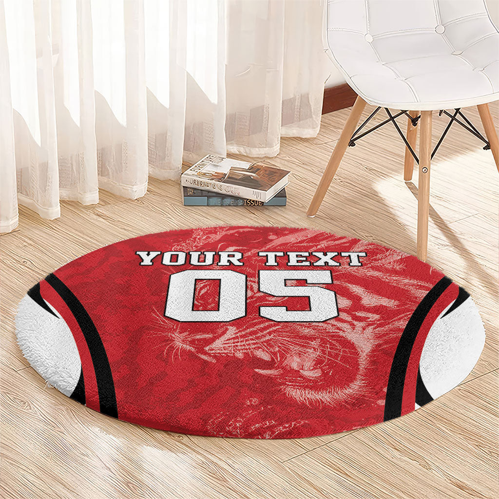 Custom South Korea Football 2026 Round Carpet Taegeuk Warriors Spirit Sporty Style